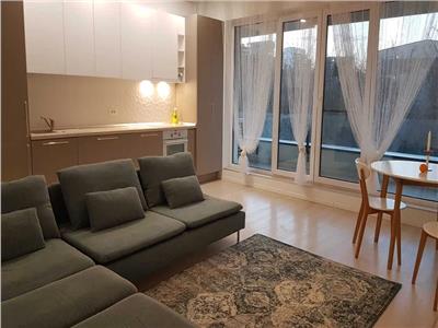 Apartament 3 camere, 119 mp, mobilat scandinav, balcon 18 mp  Laguna Residence, Lacul Tei